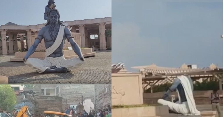 PHOTOS: भीषण आंधी-तूफान ने उज्जैन में बरपाया कहर, महाकाल लोक की मूर्तियां गिरीं, दो लोगों की मौत